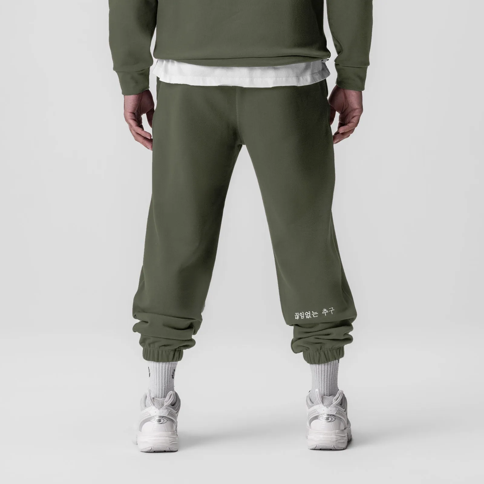 0655. Tech-Terry™ Oversized Sweats - Olive "Emblem"