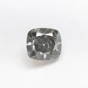 2.04ct 7.15x6.65x4.83mm Fancy Grey Cushion Brilliant 19911-02