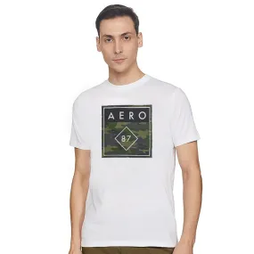 AR - Men 'White' Aero 87 Camo Logo Short Sleeve T-Shirt AR217