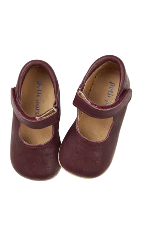 Ballerina Shoe with Velcro - Plum