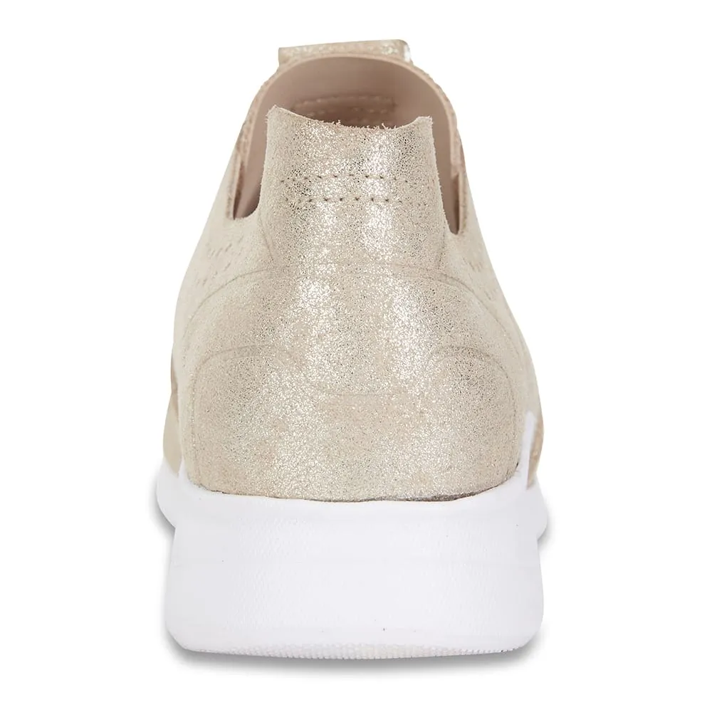 Bolt Sneaker in Gold Suede