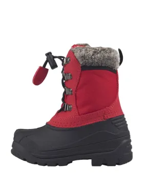 CHILDREN’S WINTER SNOW BOOTS, DEEP RED