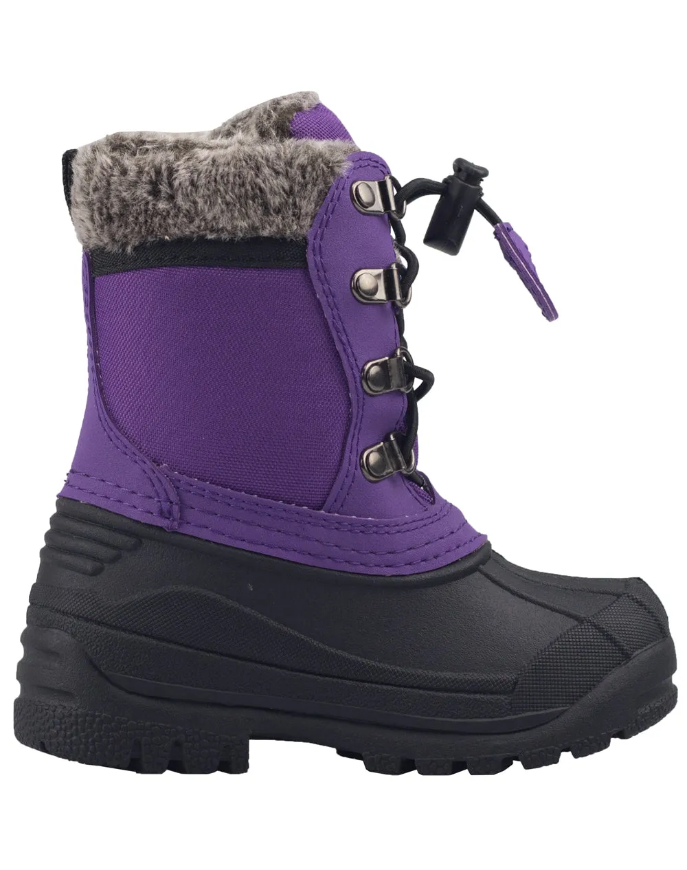 CHILDREN’S WINTER SNOW BOOTS, PLUM PURPLE