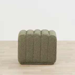 Florie Ottoman - Olive Green