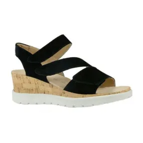 Hartjes Graz Wedge Sandal Black (Women's)