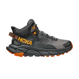 HOKA Trail Code GORE-TEX 'Castlerock Persimmon Orange' Sneakers, Gray