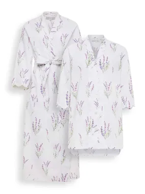 Lavender Bundle: Classic Robe   Nightshirt