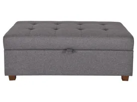 Light Grey Large Storage Ottoman