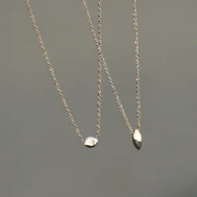 Marquise Gem Necklace - Solid 14kt