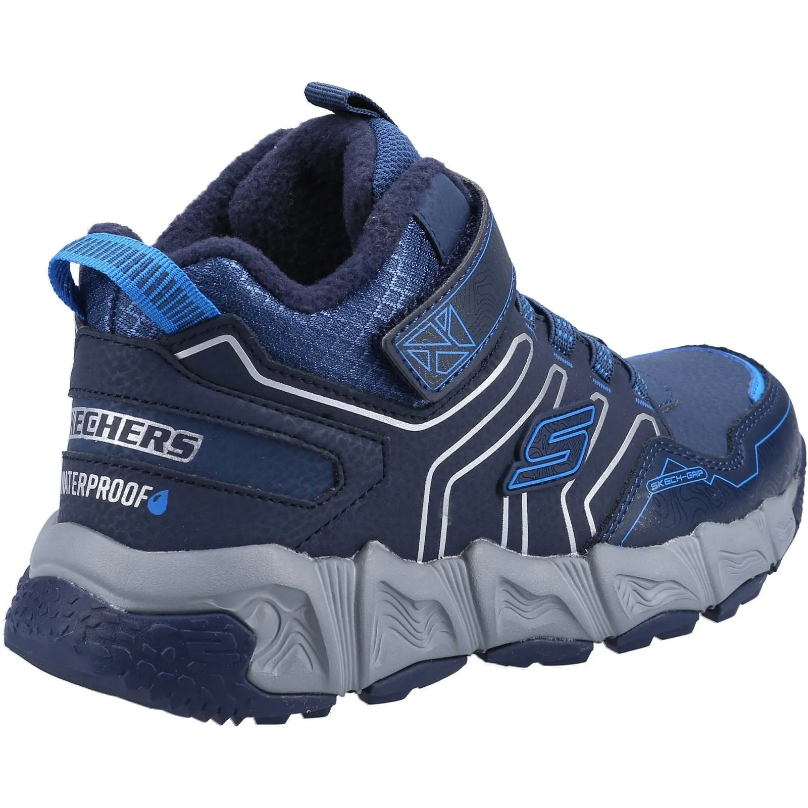 Men's Wide Fit Skechers 406422L Velocitrek Boots - Navy Blue