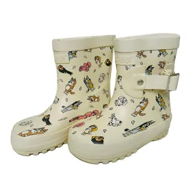 Mr. Woof Harlow ,  Flexible Rubber Rain Gumboots for Toddlers and Kids