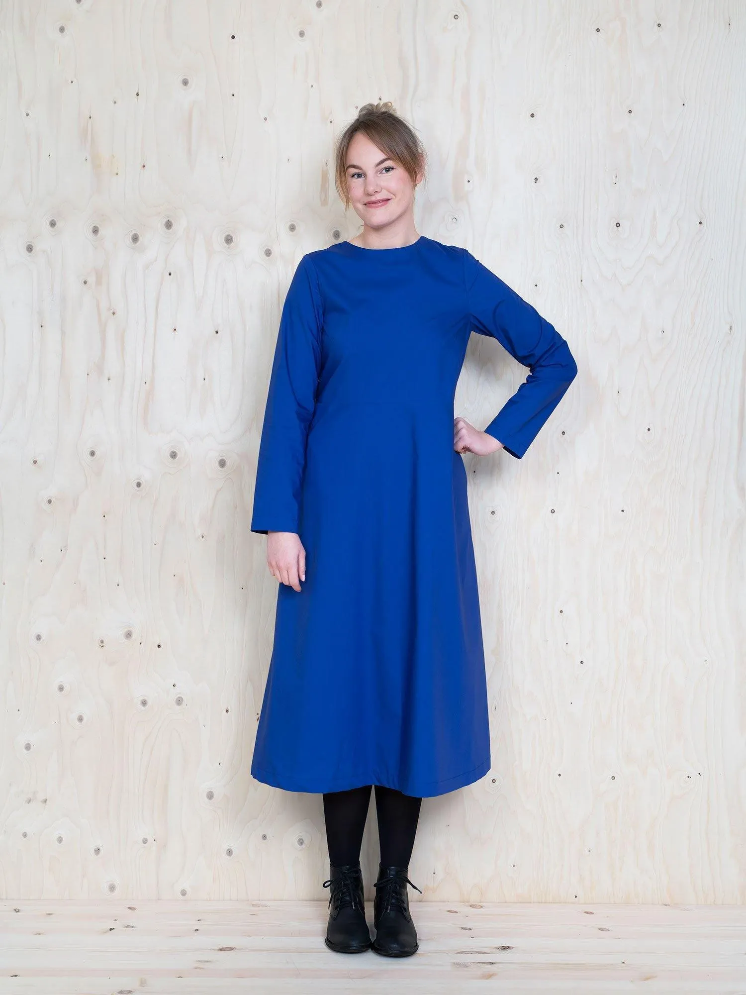 MULTI SLEEVE MIDI DRESS PATTERN