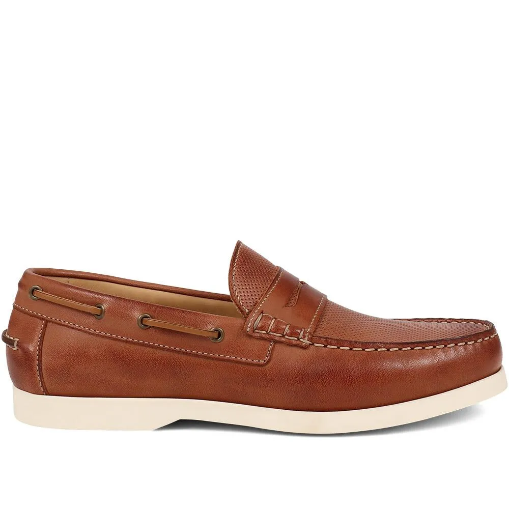 Partick Leather Moccasin  - PARTICK / 325 135