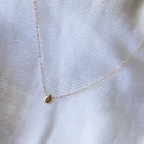 Pear Gem Necklace - Solid 14kt