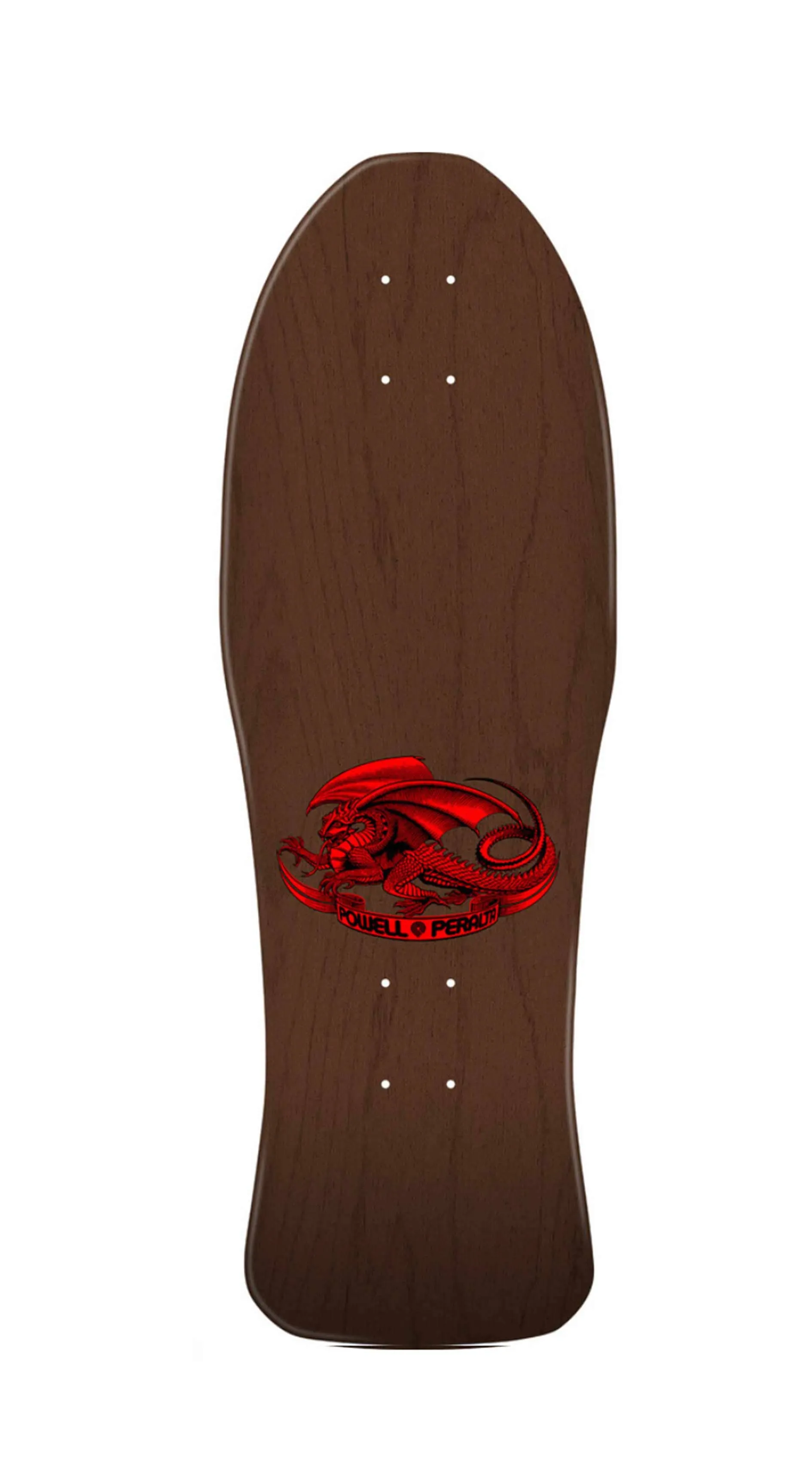 Powell Peralta Caballero Chinese Dragon Brown Stained Reissue Skateboard Deck - Tabla