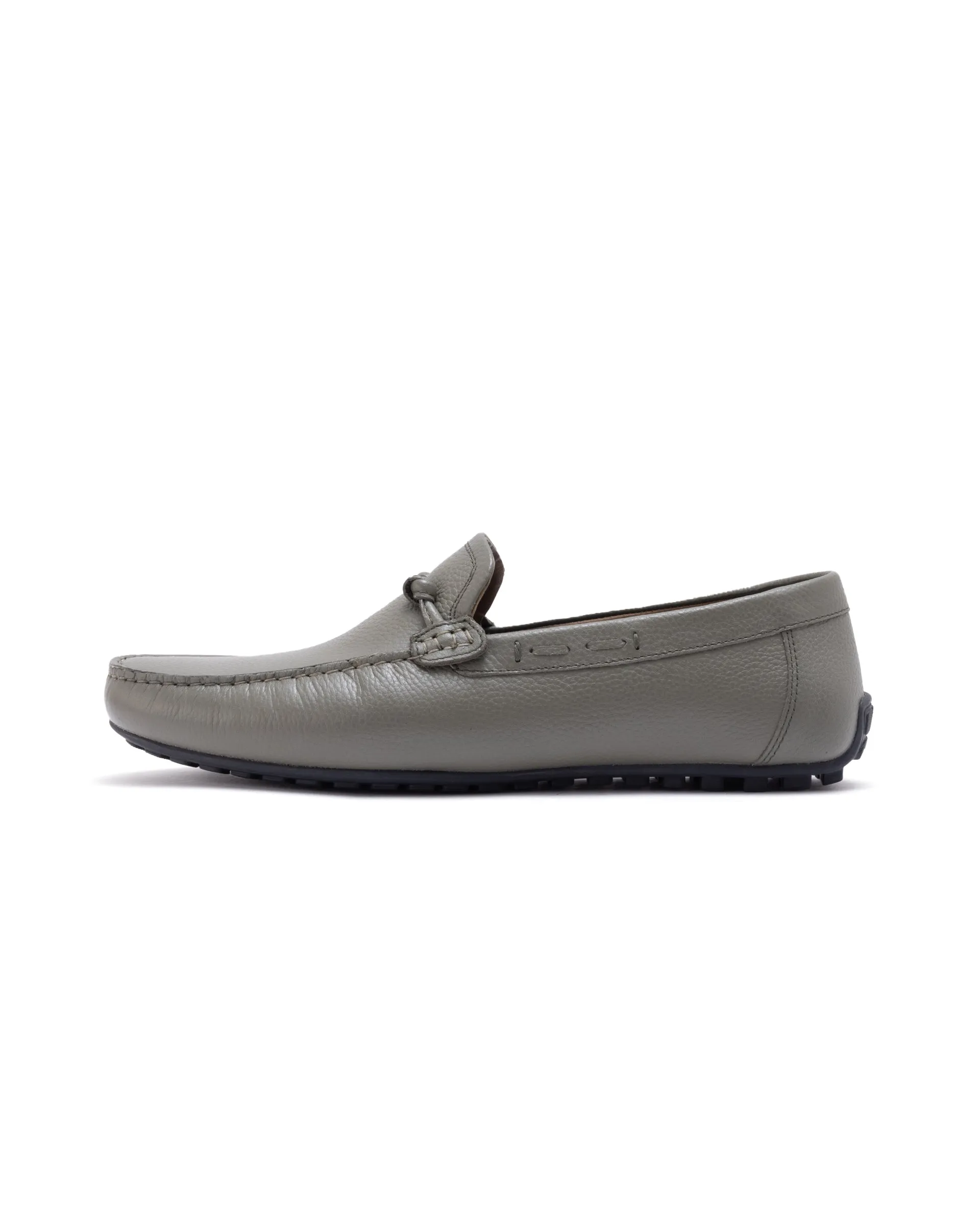 Rare Rabbit Men's Knott Sage Slip-On Genuine Milled Leather Driving Mocassin