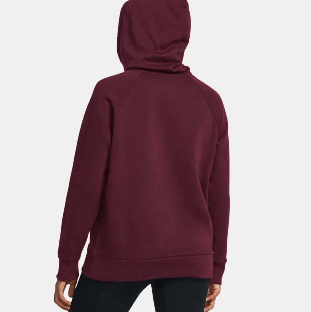 Rival Fleece Hoodie in Red by Under Armour