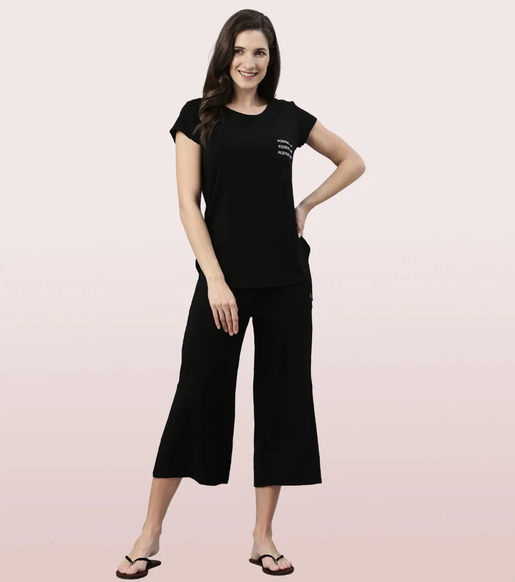 Shop In Culotte | Crop Length Culotte With Smart Side Slits