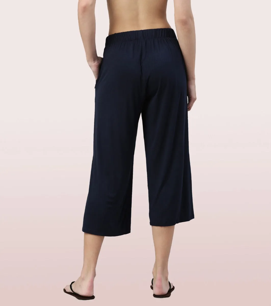 Shop In Culotte | Crop Length Culotte With Smart Side Slits