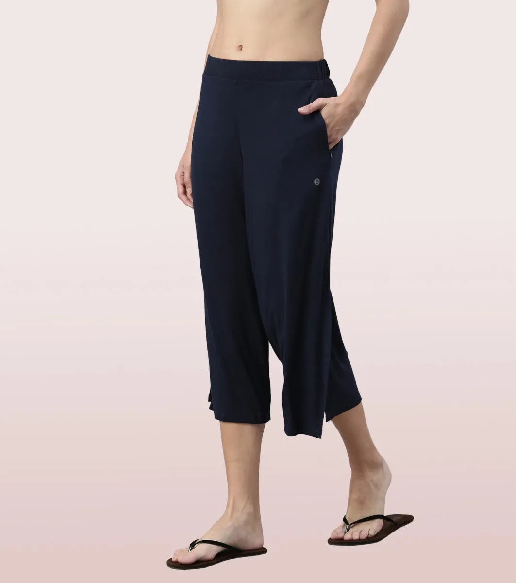 Shop In Culotte | Crop Length Culotte With Smart Side Slits