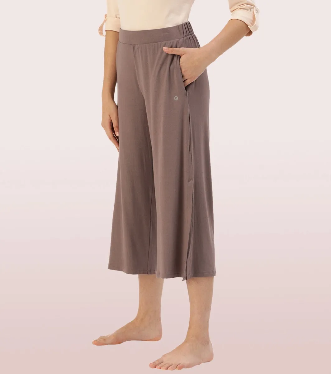 Shop In Culotte | Crop Length Culotte With Smart Side Slits