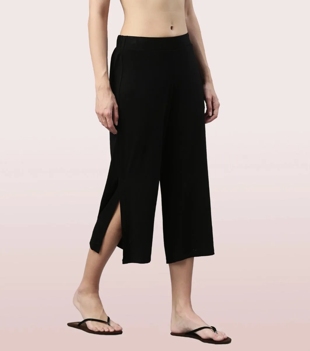 Shop In Culotte | Crop Length Culotte With Smart Side Slits