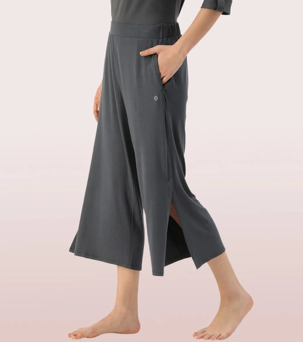 Shop In Culotte | Crop Length Culotte With Smart Side Slits