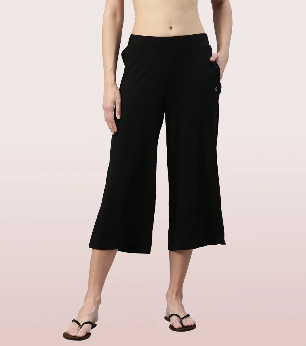 Shop In Culotte | Crop Length Culotte With Smart Side Slits