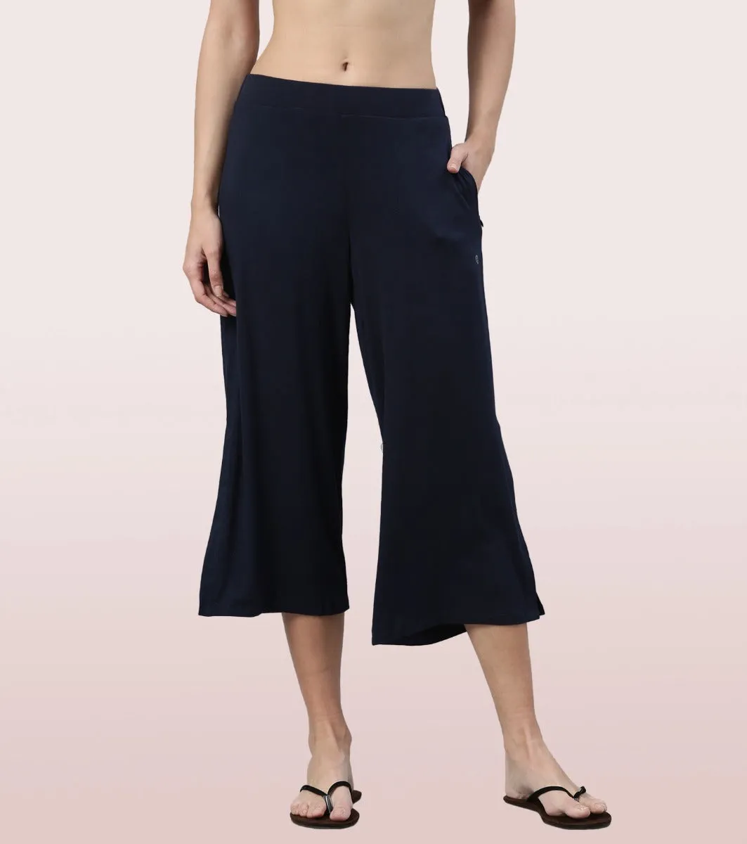 Shop In Culotte | Crop Length Culotte With Smart Side Slits