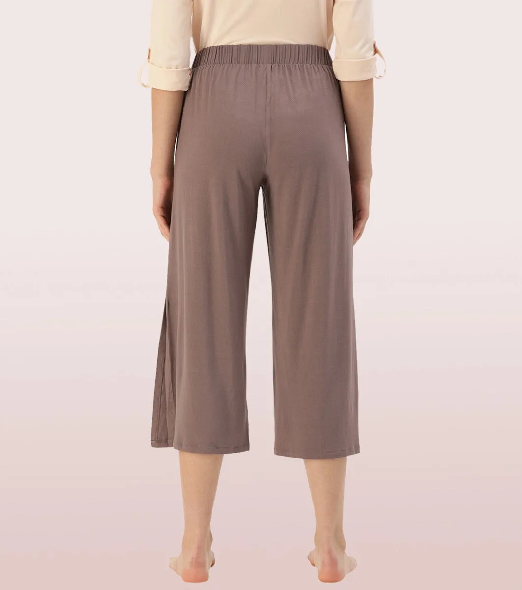 Shop In Culotte | Crop Length Culotte With Smart Side Slits