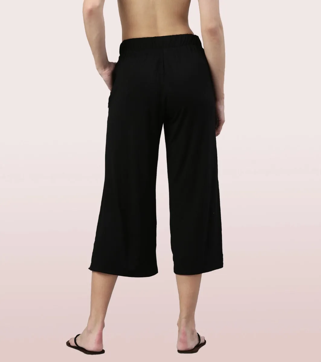 Shop In Culotte | Crop Length Culotte With Smart Side Slits