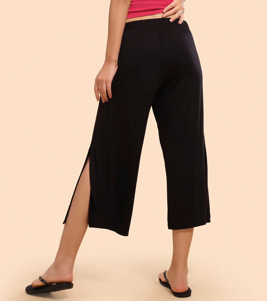 Shop In Culotte | Crop Length Culotte With Smart Side Slits