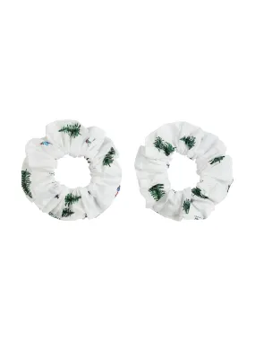 Ski Print Hair Scrunchies (set of 2)