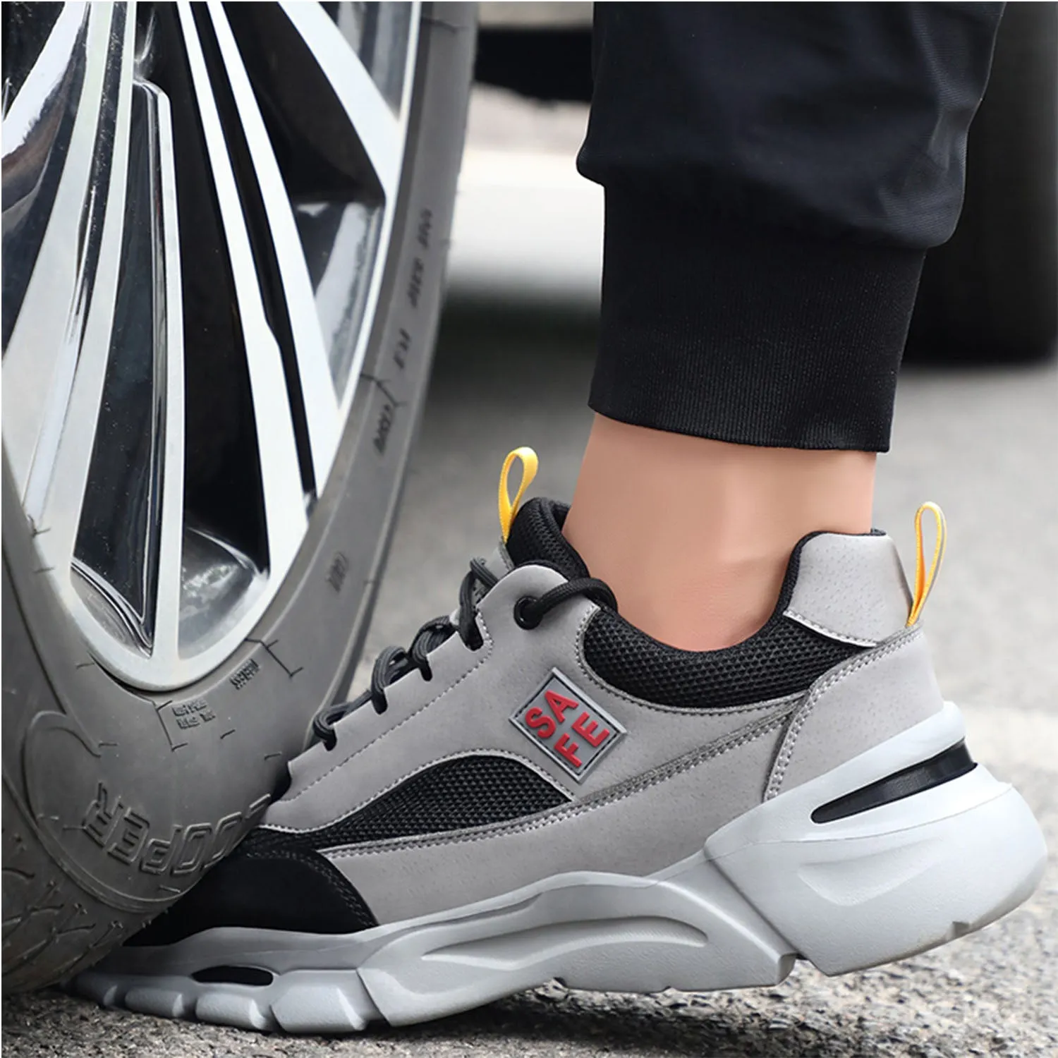 Steel Toe Safety Shoes for Men Anti-pierce Construction Work Shoes Sports Shoes