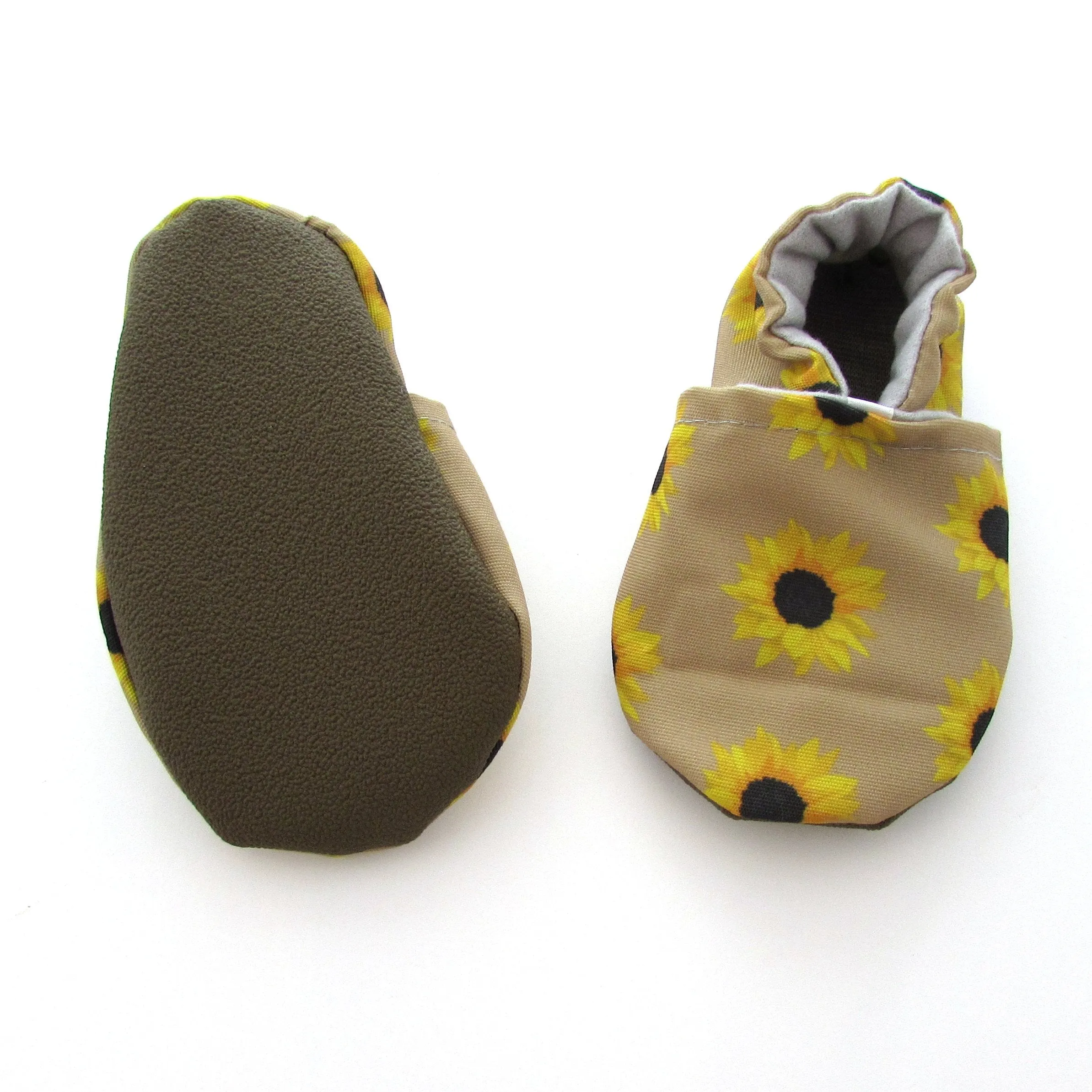 Sunflower Eco-Canvas Baby Shoes