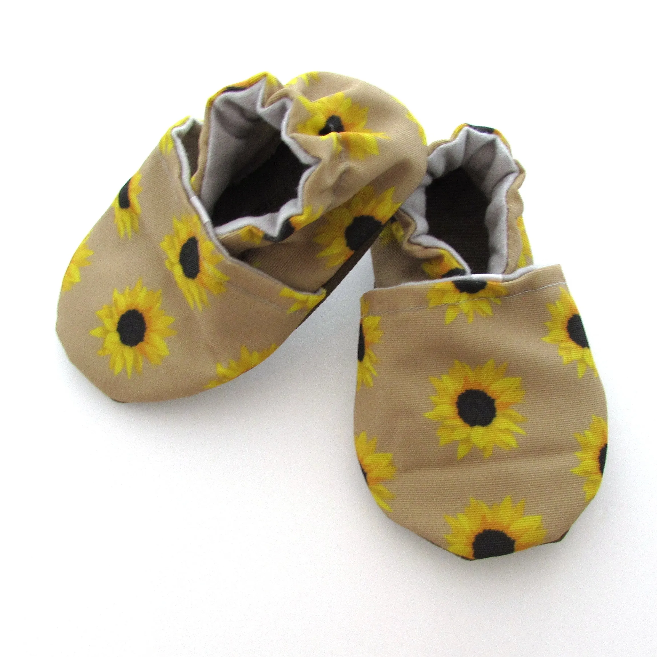 Sunflower Eco-Canvas Baby Shoes