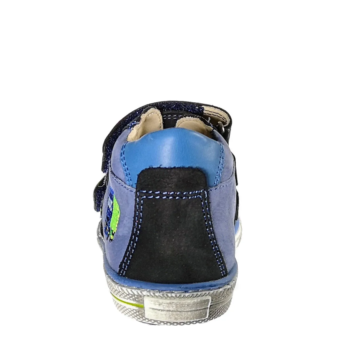 Szamos kid boy sneakers blue with truck decor toddler/little kid/big kid size