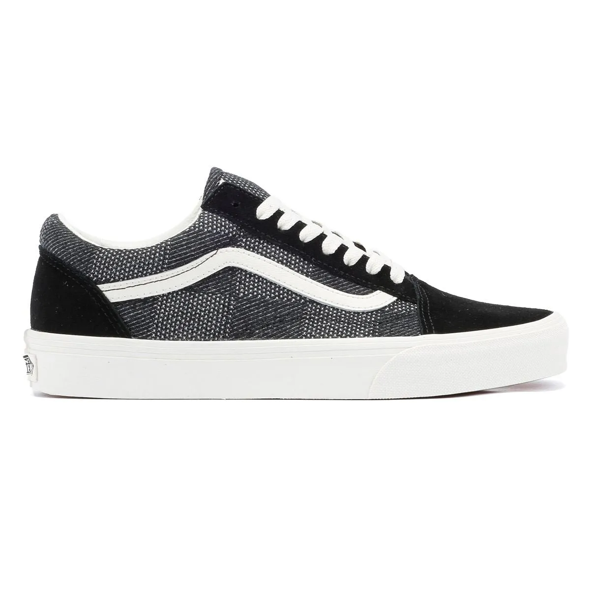 Vans Old Skool Denim Check Black Trainers