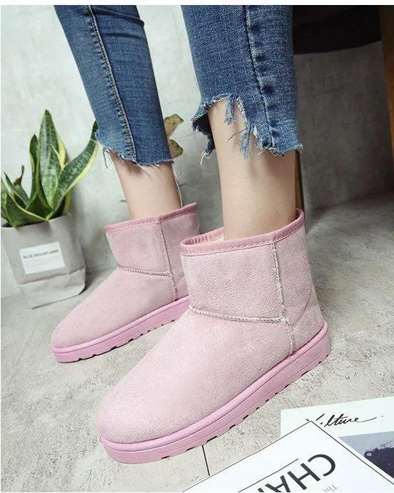 Women Australian Waterproof Winter Christmas Snow Boots Pink